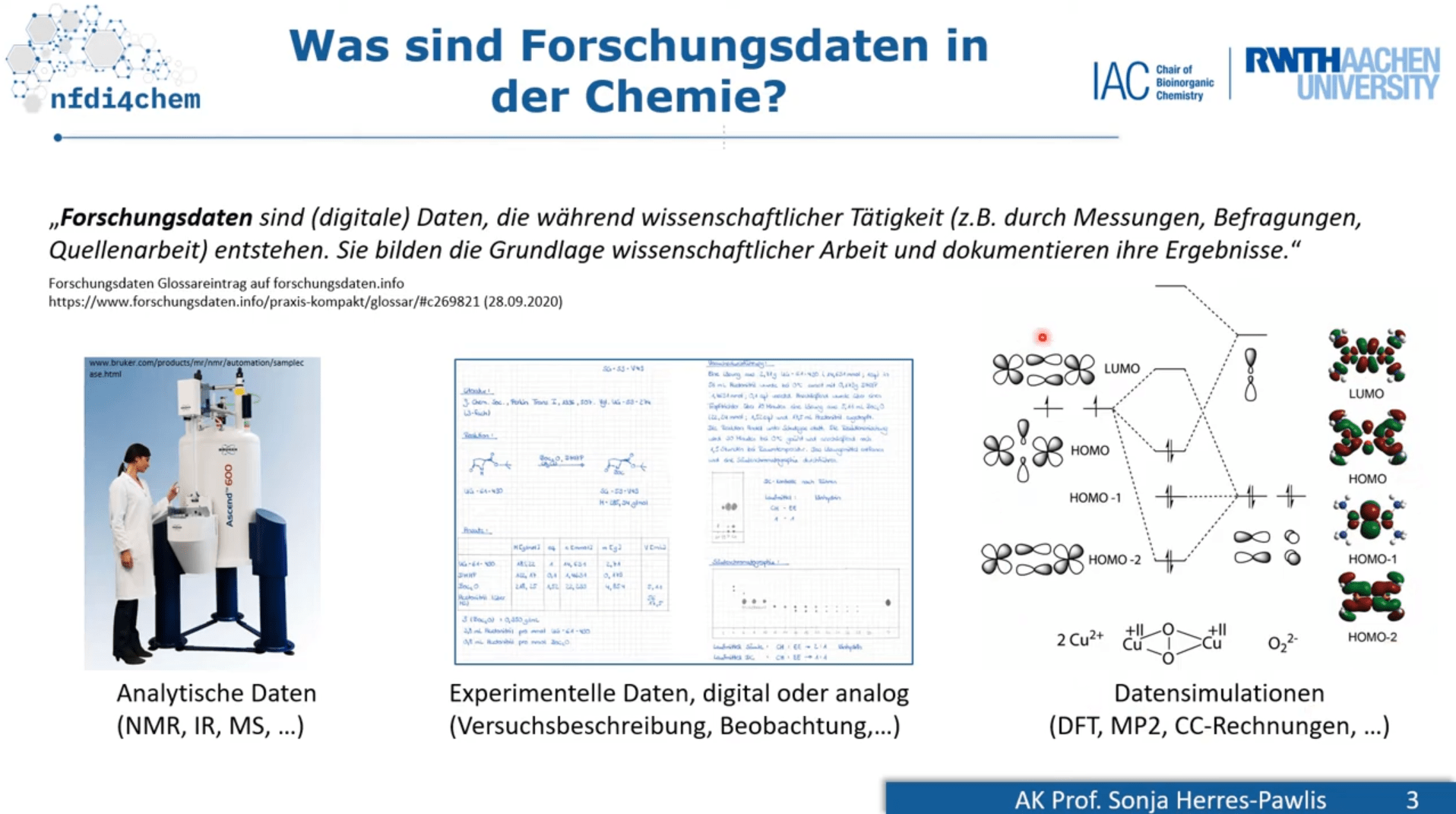 Research Data Management Tutorials for Undergraduate Students - NFDI4Chem