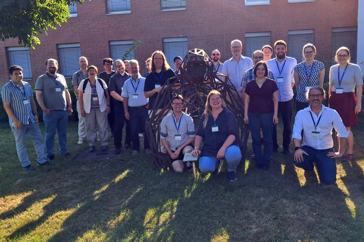 Das DALIA Team in Mainz im Garten der Akademie der Wissenschaften und der Literatur.